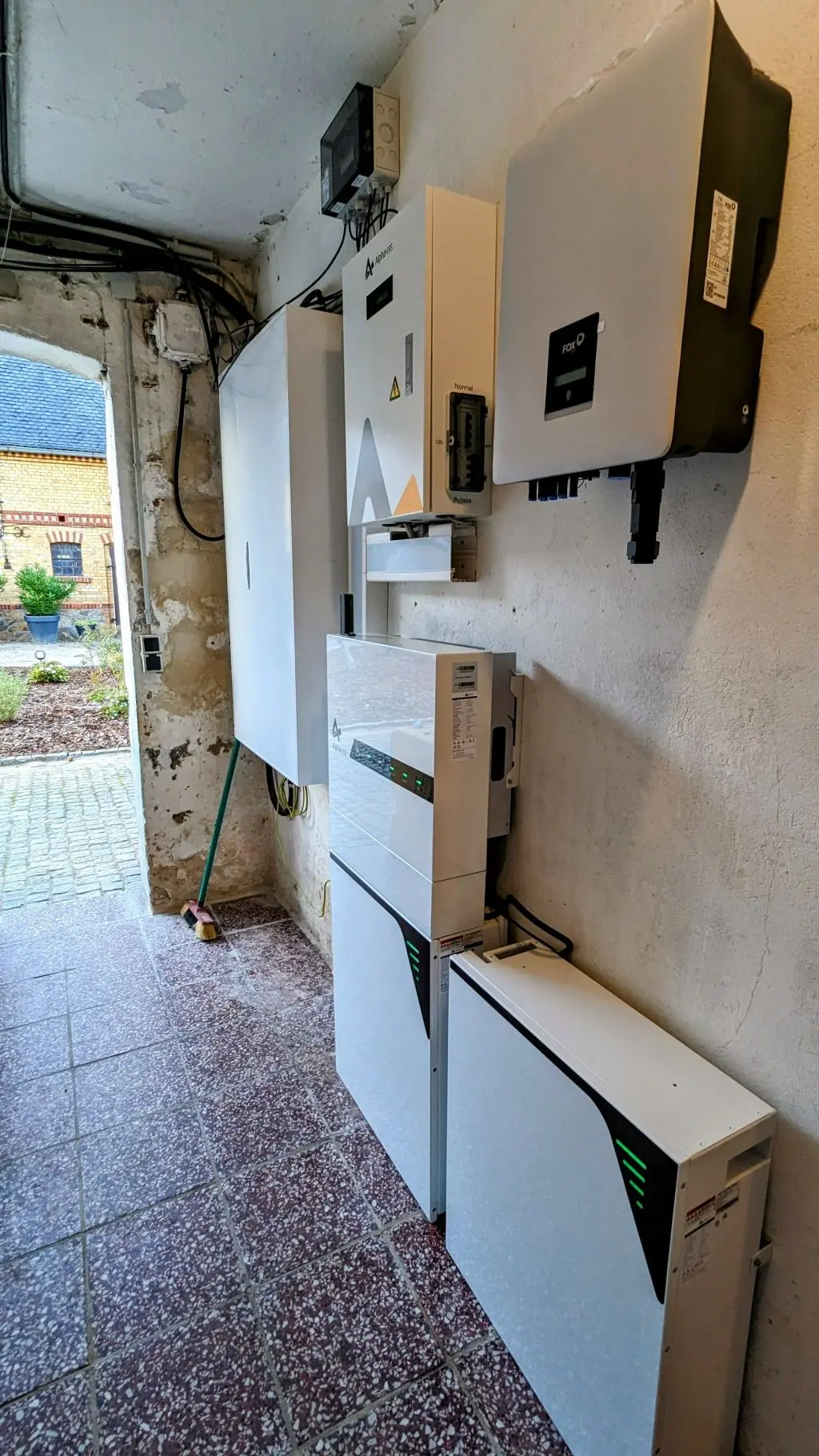 Batteriespeicher und Technikraum